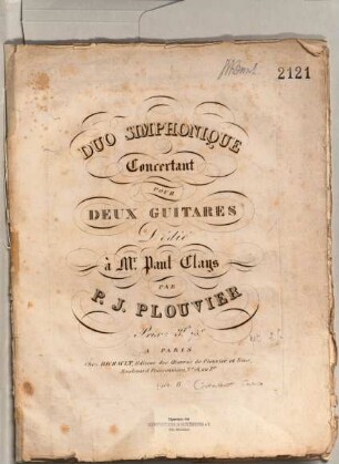 Duo simphonique concertant : pour deux guitares