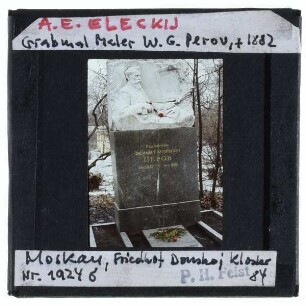Moskau, Donskoj-Kloster,Moskau, Donskoj-Kloster, Alter Donskoj-Friedhof,Moskau, Eletzky, Grabmal für Wassili Grigorjewitsch Perow