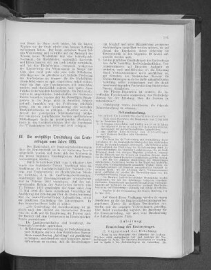 III. Die endgültige Ermittelung des Ernteertrages vom Jahre 1893.