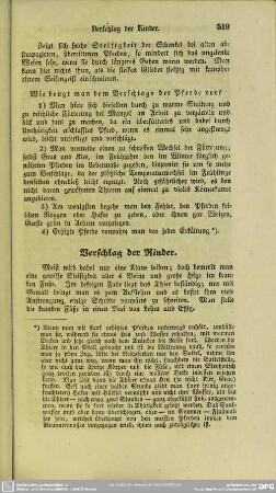 Verschlag der Rinder