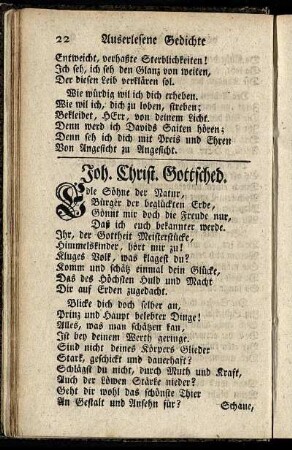Joh. Christ. Gottsched.