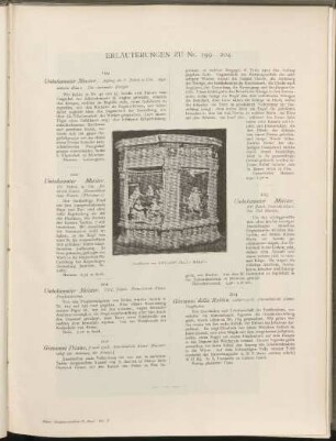 Erläuterungen zu Nr. 199 - 204: