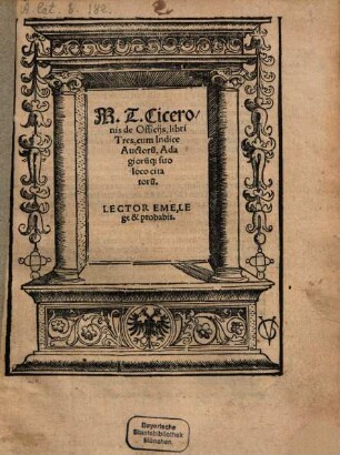 De Officiis : libri tres