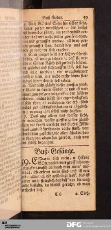Buß-Lieder.