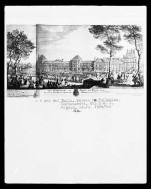 Paris, Palais des Tuileries, Gartenseite
