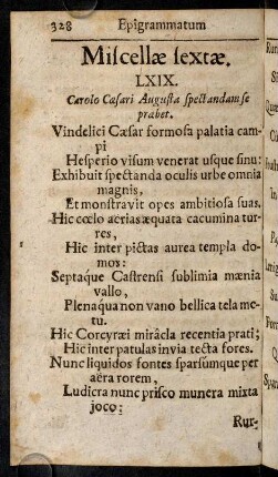 328-338, Miscellae sextae.