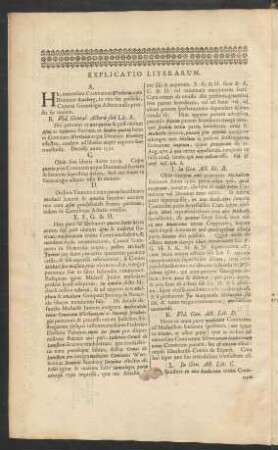 Explicatio Literarum.
