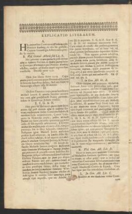 Explicatio Literarum.