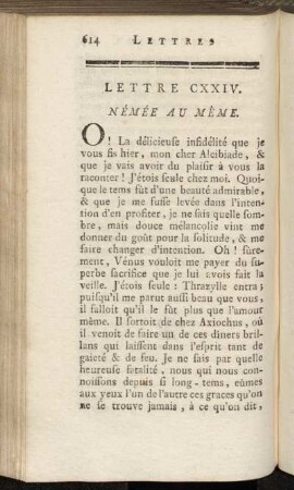 Lettre CXXIV. - Lettre CXXX.