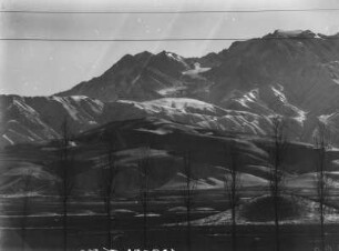 Panorama eines Gebirgszugs : Panorama eines Gebirgszugs im Tian Shan Hochgebirge