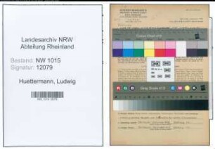 Entnazifizierung Ludwig Huettermann , geb. 11.01.1920 (Techniker)