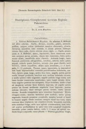 Descriptiones Coleopterorum novorum Regionis Palaearcticae