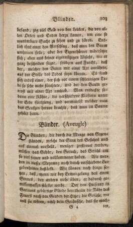 Blinder. (Aveugle) - Comödie, (italiänische.)
