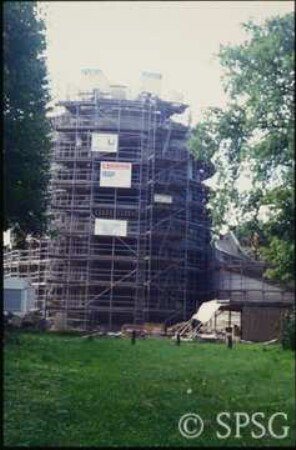 Potsdam, Park Sanssouci, Belvedere Klausberg, eingerüstet.