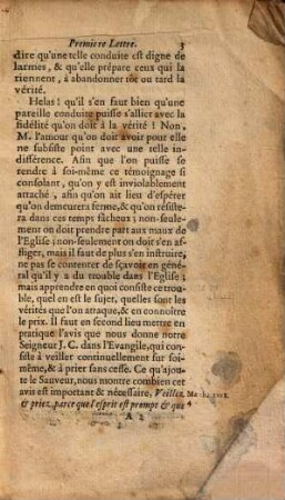 Lettres à un ami sur la Constitution "Unigenitus"