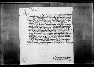 Hans Truchsess von Bichishausen erinnert den Grafen Eberhard d. J. an ein Darlehen von 40 fl., das er ihm am letzten Stephanstag in der Glasstube des Uracher Schlosses gegeben habe.