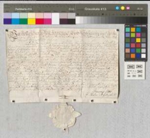 Werden. -Lehnsbrief des Abts Johann zum Revers Nr. 5028. - Or., Sekretsiegel (Oblatensiegel), Unterschrift.
