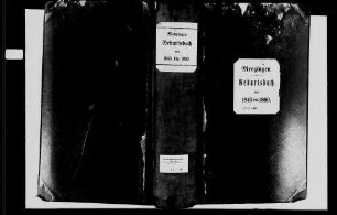 Menzingen, evangelische und israelitische Gemeinde: Geburtenbuch 1845-1869