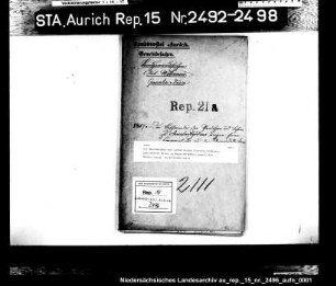 Die Beschwerden des lutherischen Pfarrers Schweers und Lehrers Bruns in Neustadtgödens gegen ihre Heranziehung zu Gemeindelasten