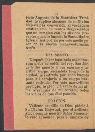 Día sexto.
