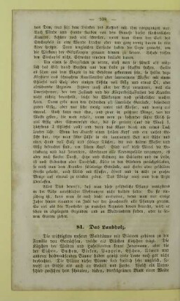 81. Das Laubholz