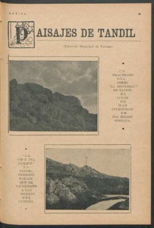 Paisajes de Tandil : (Dirección Municipal de Turismo)