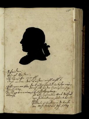 F. C. W. Stoltzenberg Studierte zu Göttingen die Rechte von Mich. 1775 bis Joh.1779 [...]