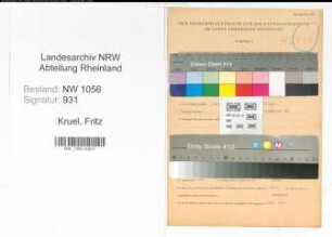 Entnazifizierung Fritz Kruel , geb. 17.09.1908 (Kraftfahrer)