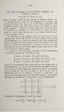 On the internal pressures within an elastic solid. Fig. 1. - 6.