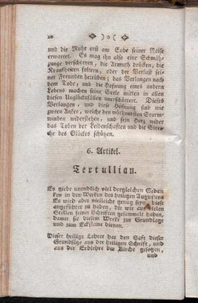 6. Artikel. Tertullian.