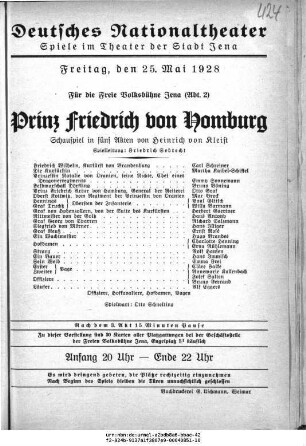 Prinz Friedrich von Homburg