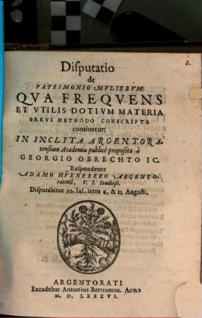 Disp. de patrimonio mulierum