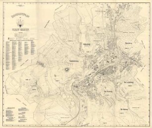 Übersichtsplan der Stadt Siegen