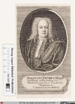 Bildnis Johann Jacob Moser (von Filseck u. Weilerberg)