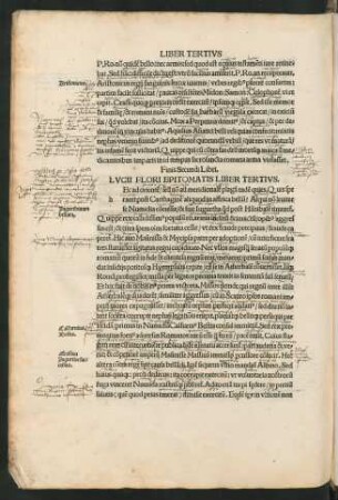 Lucii Flori Epitomatis Liber Tertius.