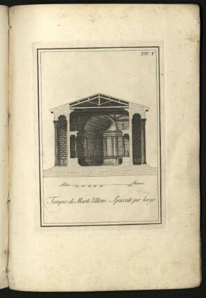 Tav. V. Tempio di Marte Ultore. Spaccato per largo