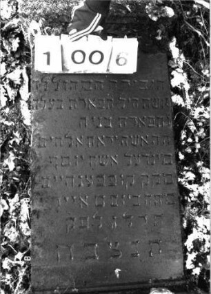 Grabstein 1006 (Detailaufnahme)