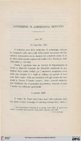 4.Ser.4.1886: Conferenze di archeologia cristiana