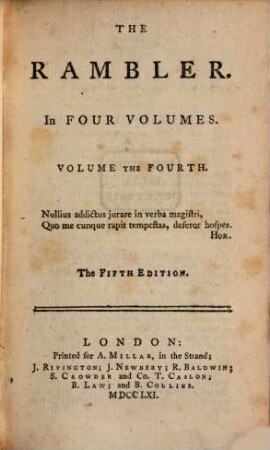 The rambler : in four volumes, 4