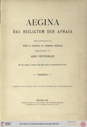 Tafeln: Aegina: Das Heiligtum der Aphaia