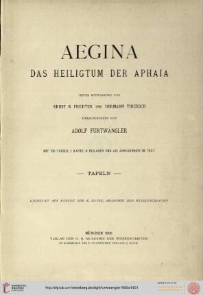 Tafeln: Aegina: Das Heiligtum der Aphaia