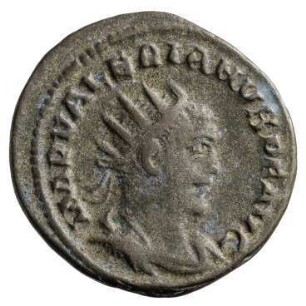 Münze, Antoninian, 257 - 259 n. Chr.