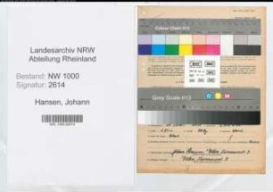 Entnazifizierung Johann Hansen, geb. 11.06.1893 (Schreinermeister)