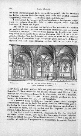 Fig. 256. Saal im Eiskeller-Etablissement