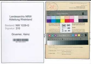 Entnazifizierung Heinz Gruemer , geb. 23.09.1901 (Textilkaufmann)