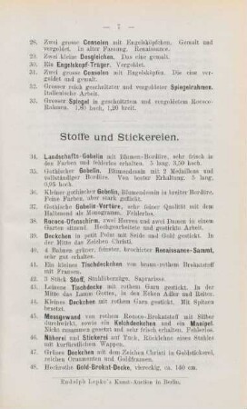 Stoffe und Stickereien