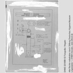 Technische Unterlagen Gläserne Frau (französisch) - "Netzgerät Schaltbild poste secteur schéma électrique"