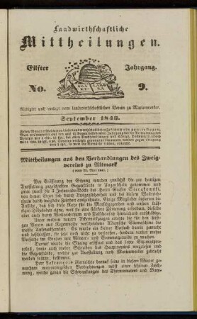 Eilfter Jahrgang. No. 9.