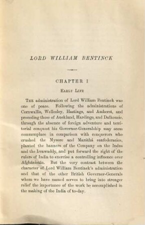 Lord William Bentinck
