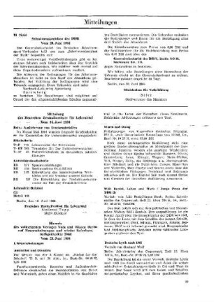 Hinweis des volkseigenen Verlages Volk und Wissen Berlin auf Neuerscheinungen und wieder lieferbare, nachgedruckte Titel : vom 23. Juni 1964